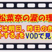 小松菜奈の涙の理由 映画『ぼくは明日、昨日のきみとデートする』をVODで見る